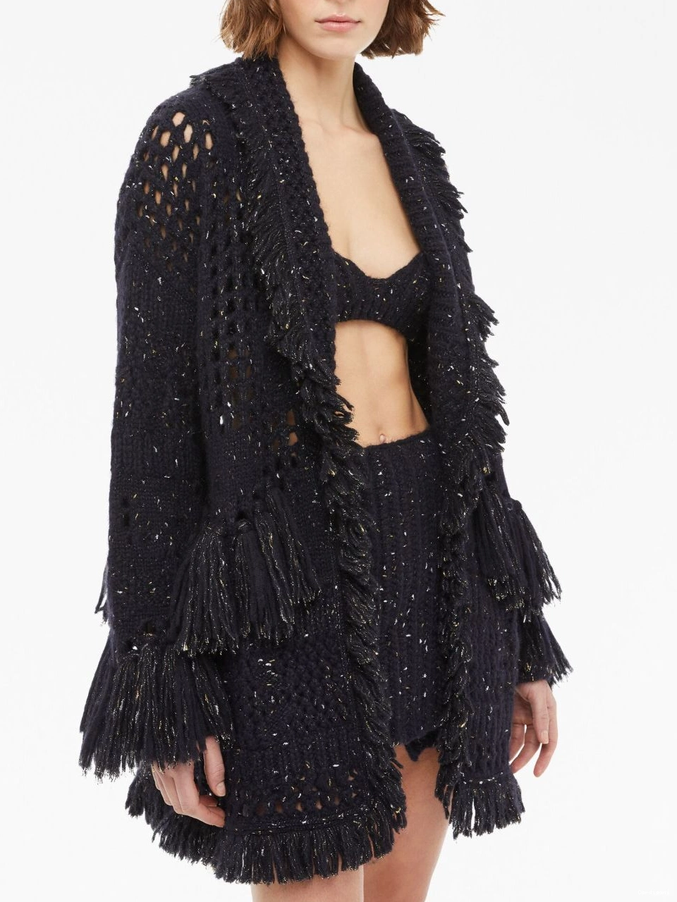 Affordable Alanui cardigan speckle-knit Women Astral The 0813